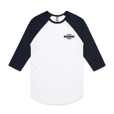 Little George Forge Baseball Sleeve Tee - Black Logo Thumbnail